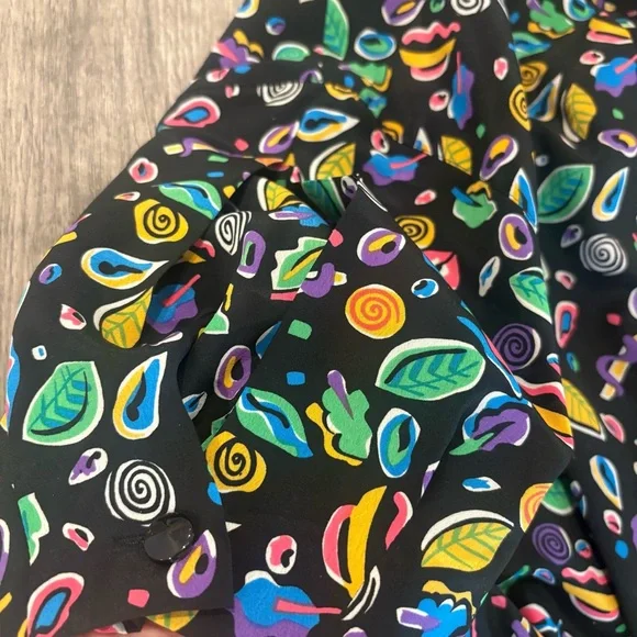 Vintage Liz Claiborne Dress Button Front Maxi Sundress Fit & Flare 90s Size 4 - Picture 10 of 10